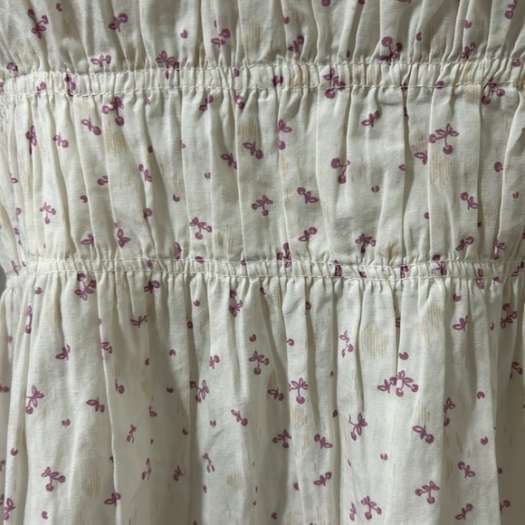 Free People Gabby Mini Dress White Floral A Line Pockets Sz M NEW - Picture 6 of 16